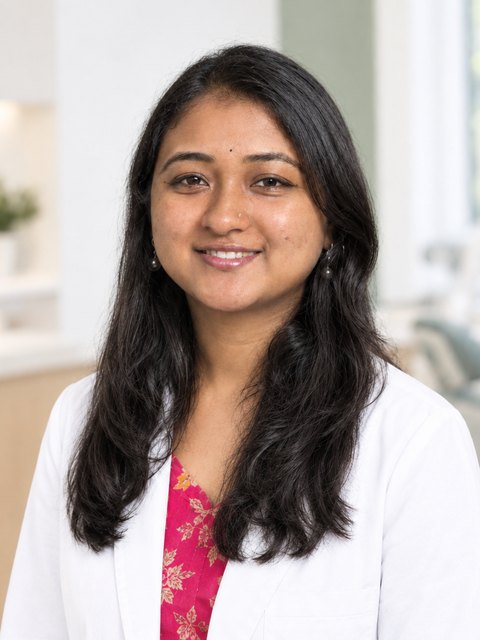 Dr. Bhoomika B., paediatric dentist at Trupti Multispeciality Dental Clinic